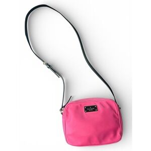 KATE SPADE Mindy Blake Avenue Hot PINK Nylon Crossbody Purse Camera Bag NWOT NEW